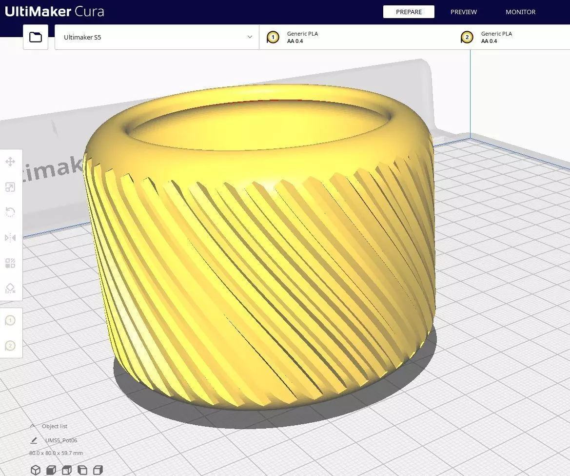 Garden Pot 06 3D print model_0