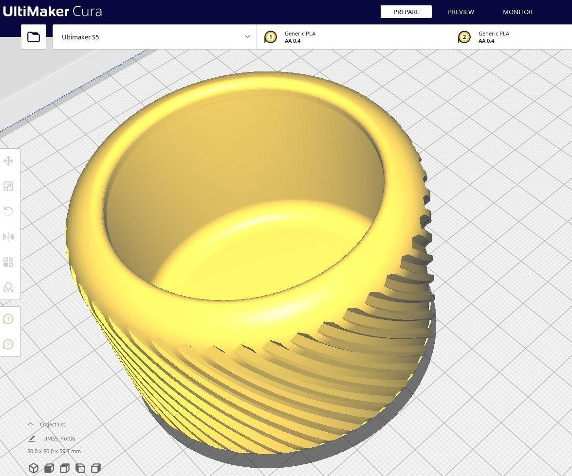Garden Pot 06 3D print model_2