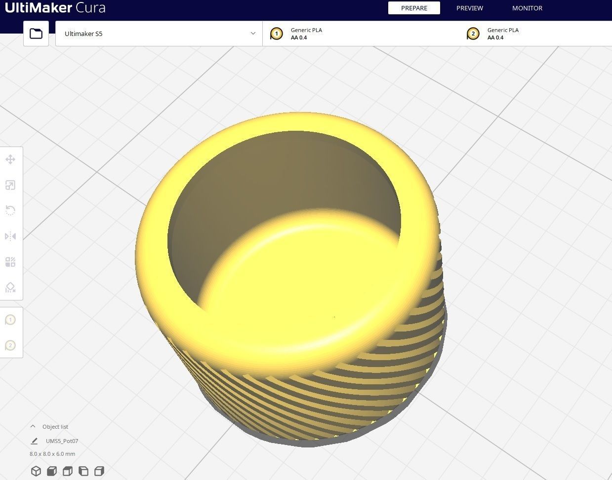 Garden Pot 07 3D print model_2