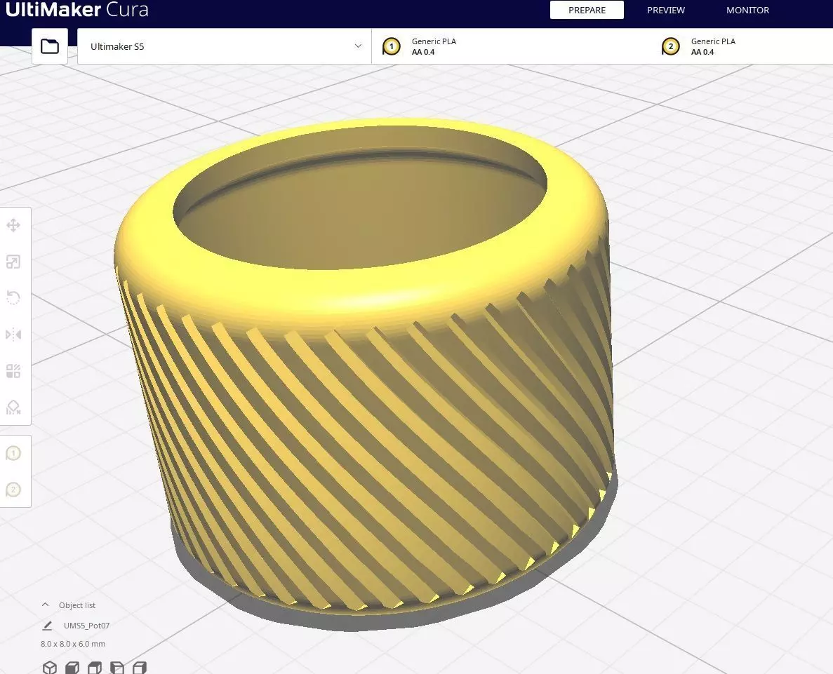 Garden Pot 07 3D print model_0