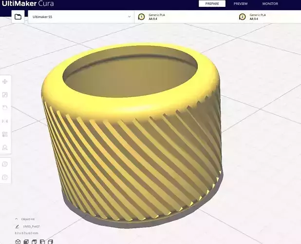 Garden Pot 07 3D print model