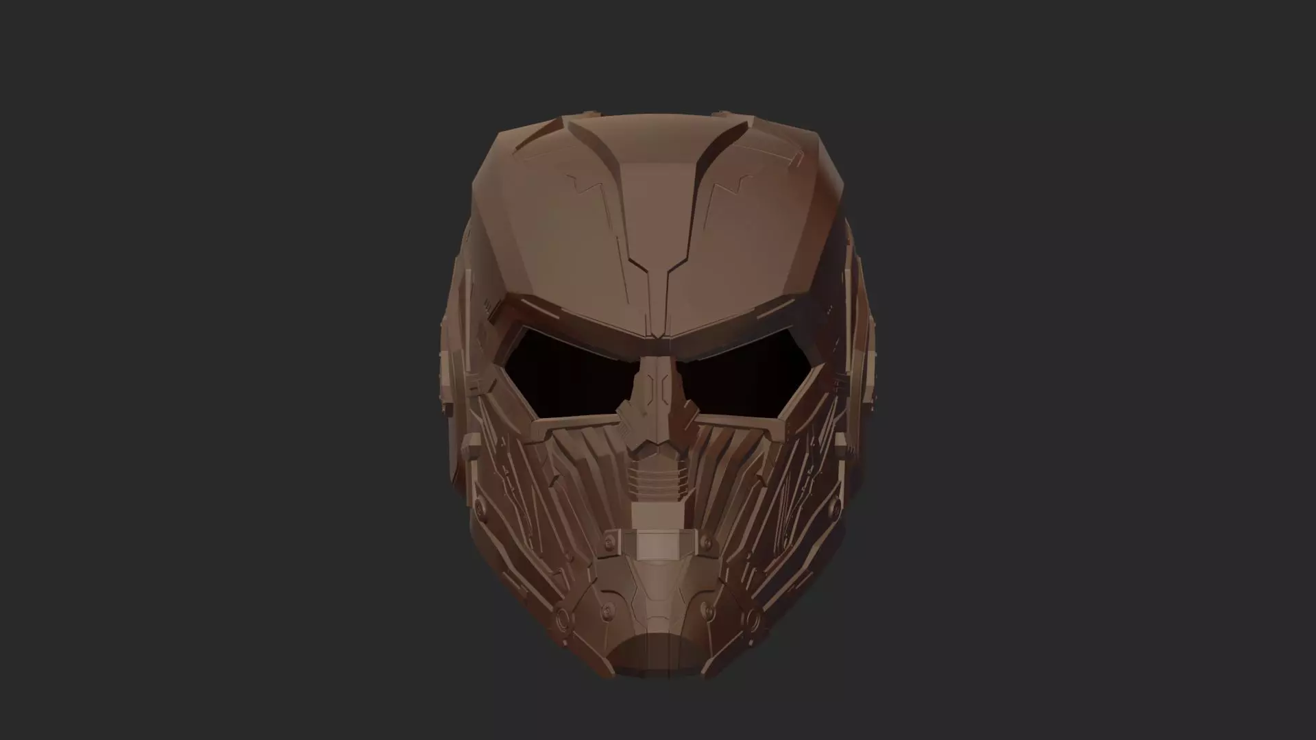 HI-TECH SCI-FI ORACLE HELMET PRINTABLE VERSION STL 3D print model