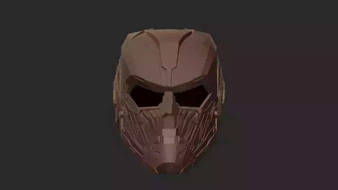 HI-TECH SCI-FI ORACLE HELMET PRINTABLE VERSION STL 3D print model