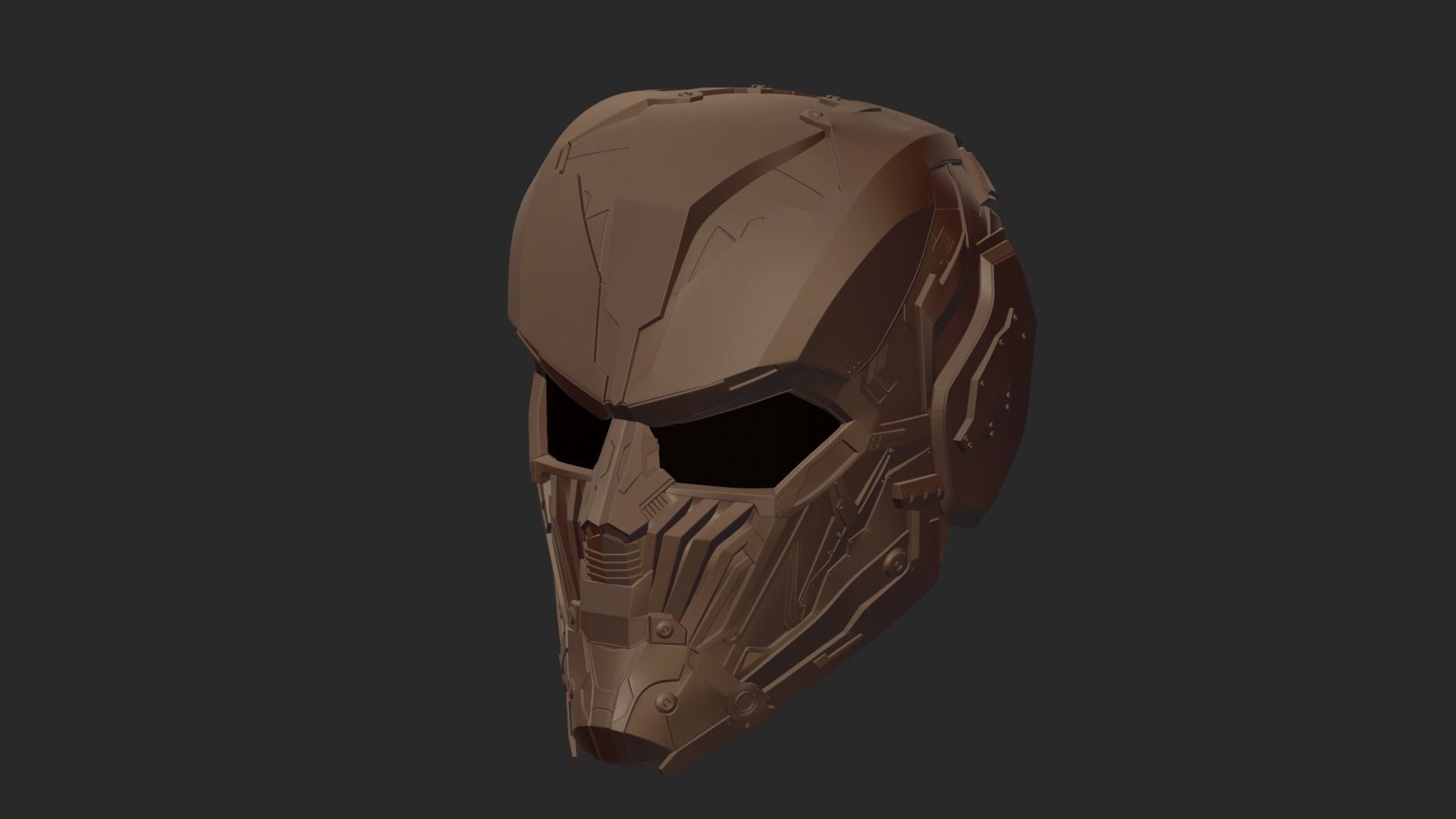 HI-TECH SCI-FI ORACLE HELMET PRINTABLE VERSION STL 3D model 3D ...