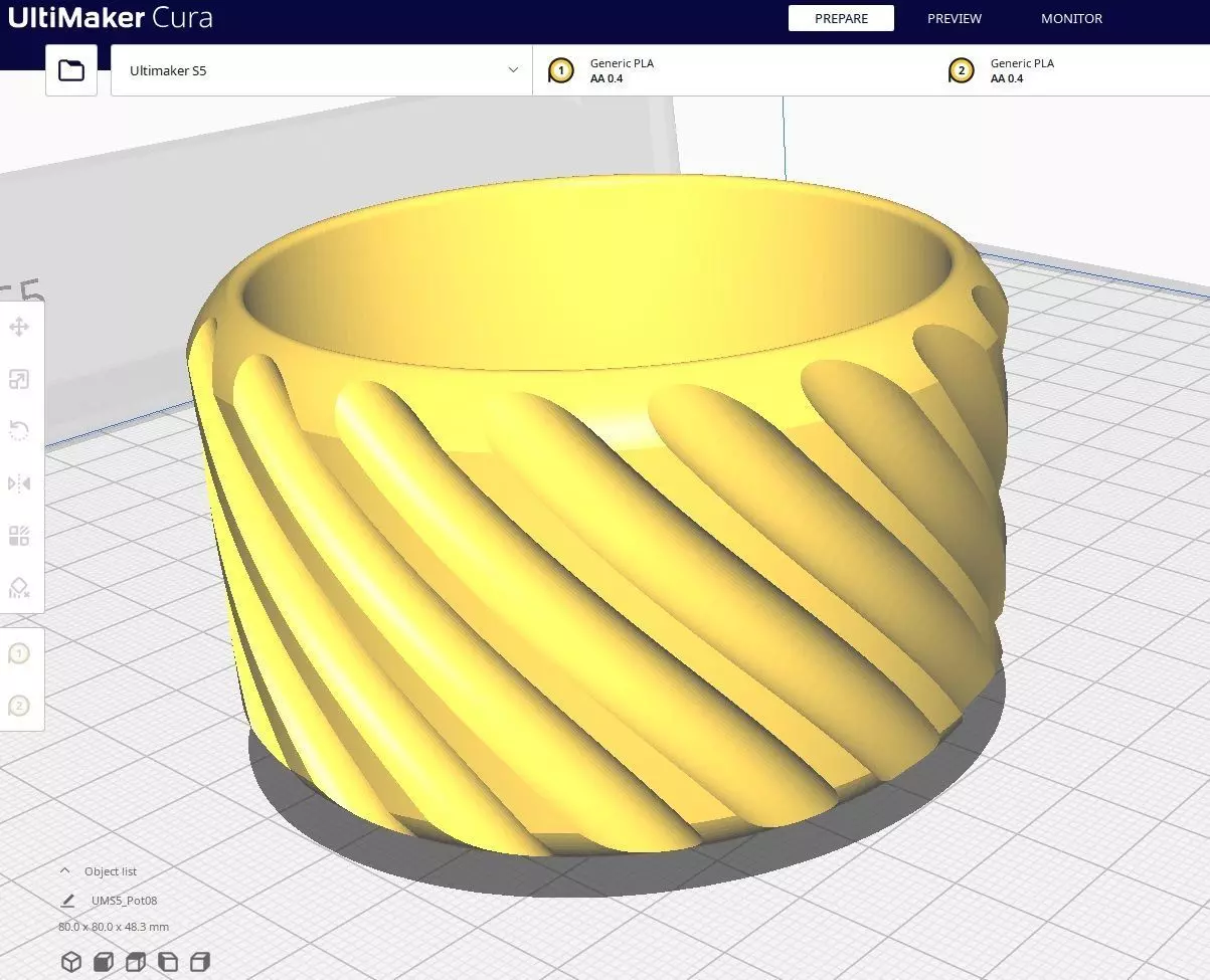 Garden Pot 08 3D print model_0