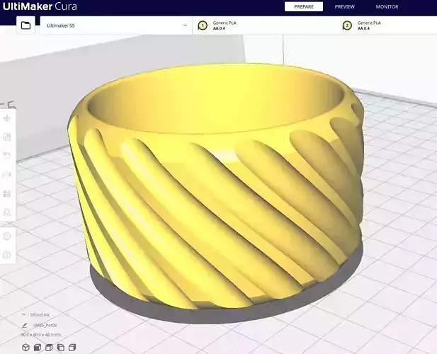 Garden Pot 08 3D print model