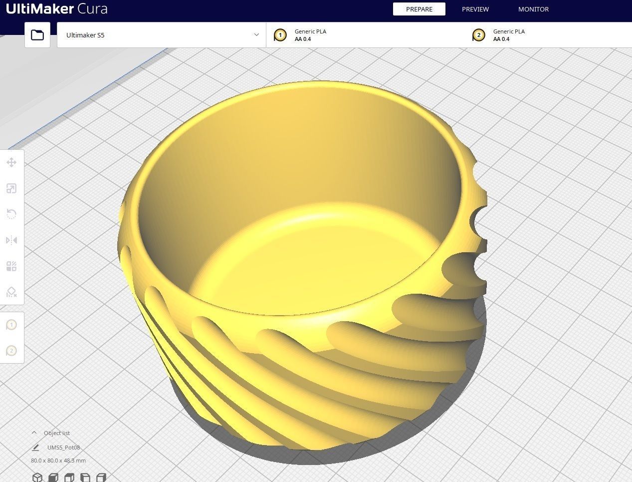 Garden Pot 08 3D print model_2