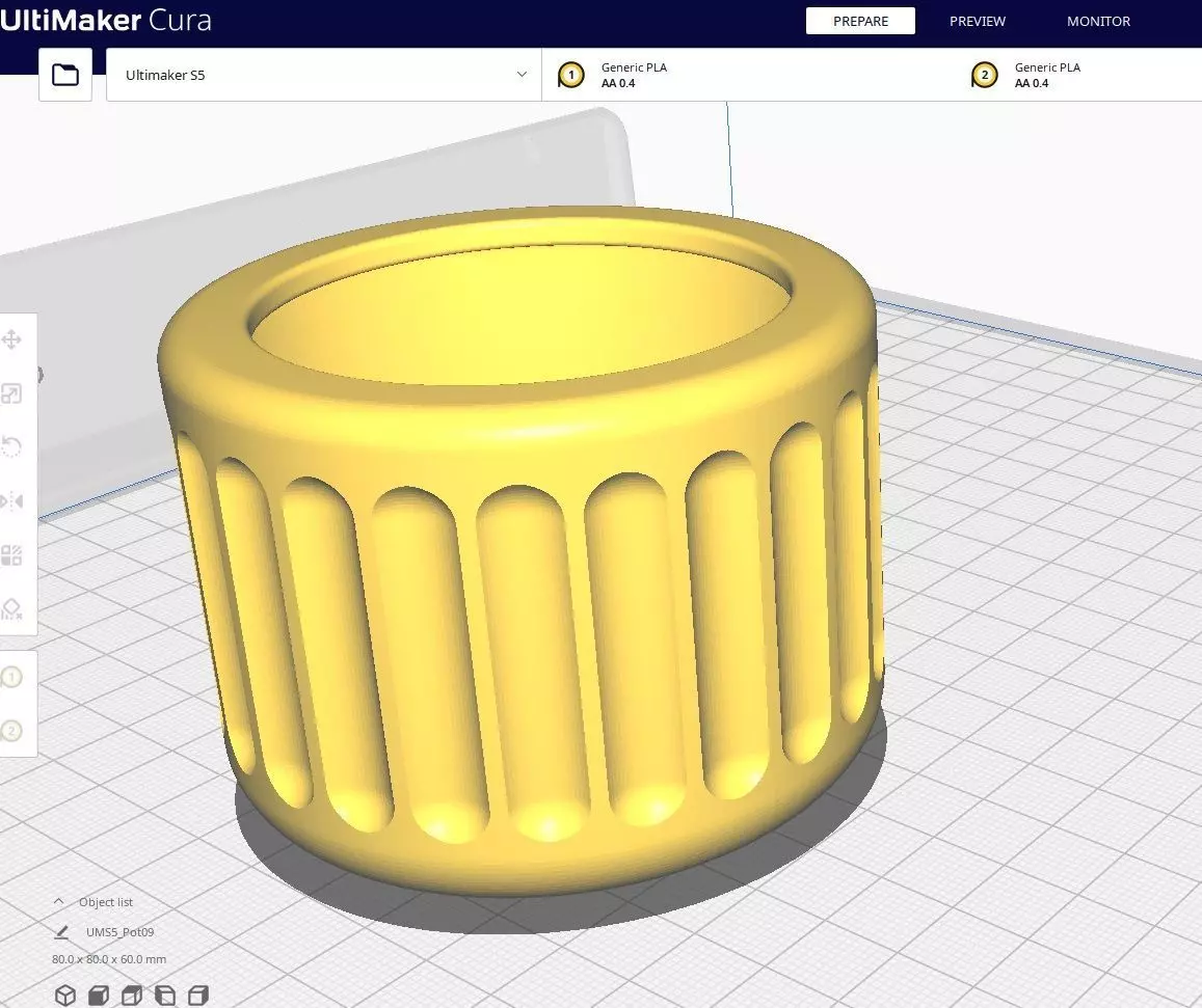 Garden Pot 09 3D print model_0