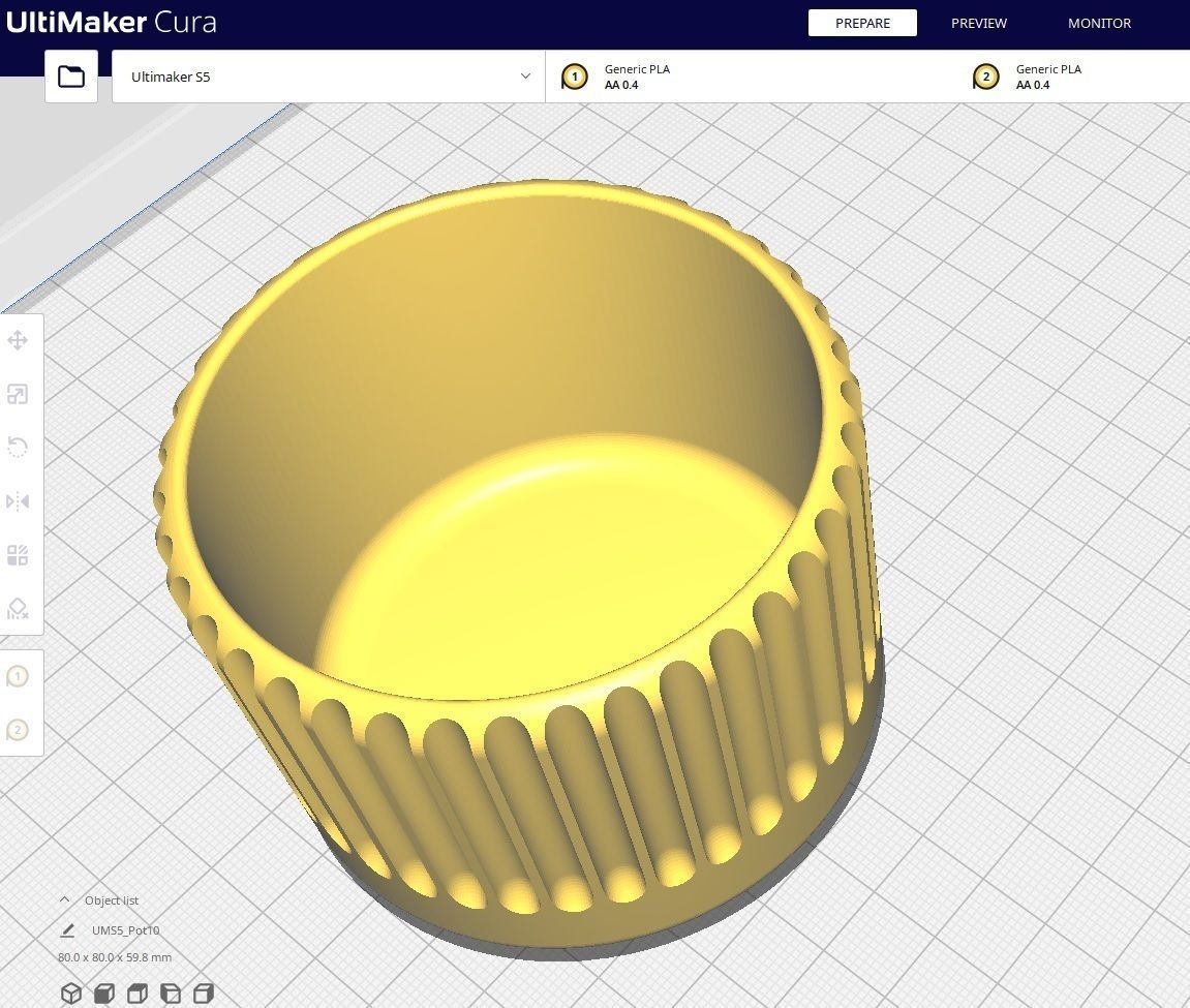 Garden Pot 10 3D print model_2