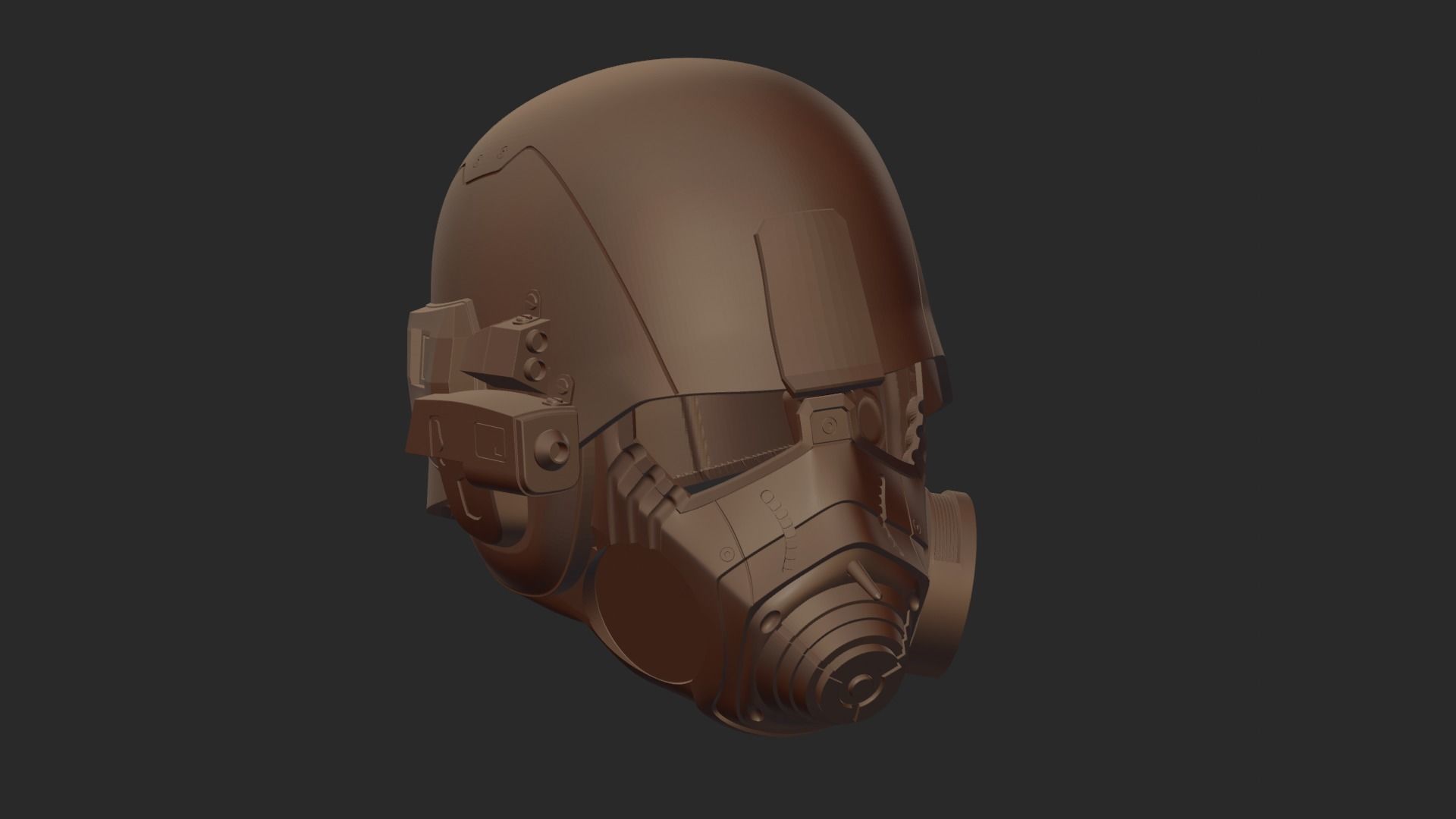 NCR VETERNA FALLOUT HELMET PRINTABLE VERSION STL 3D print model_2