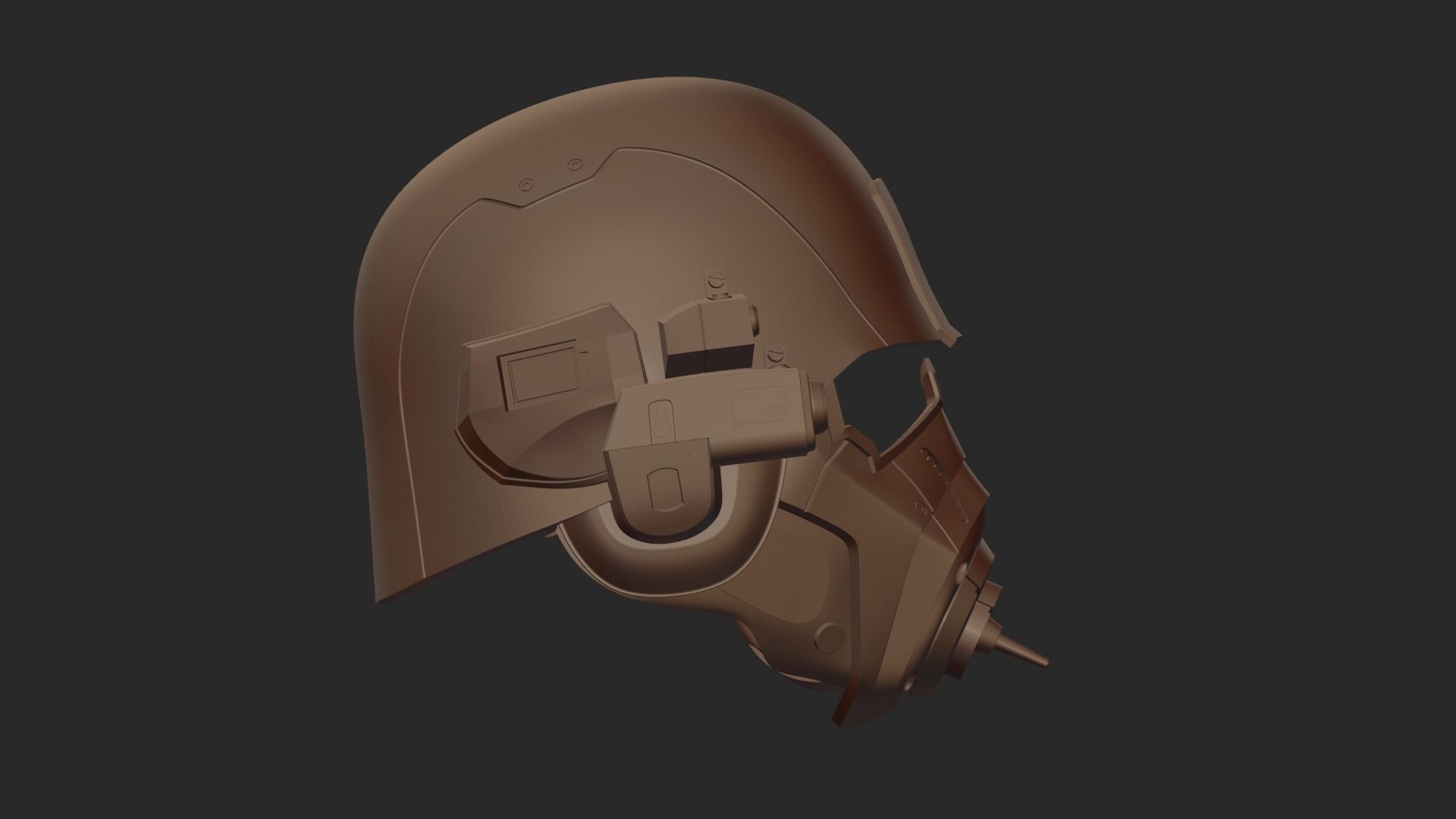 NCR VETERNA FALLOUT HELMET PRINTABLE VERSION STL 3D print model_3