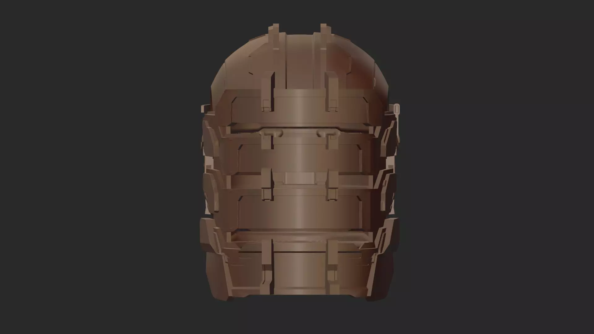 DEAD SPACE HELMET PRINTABLE VERSION STL 3D print model