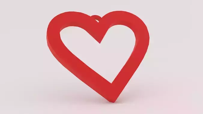 Heart Keychain - 3D Printed Symbol of Love