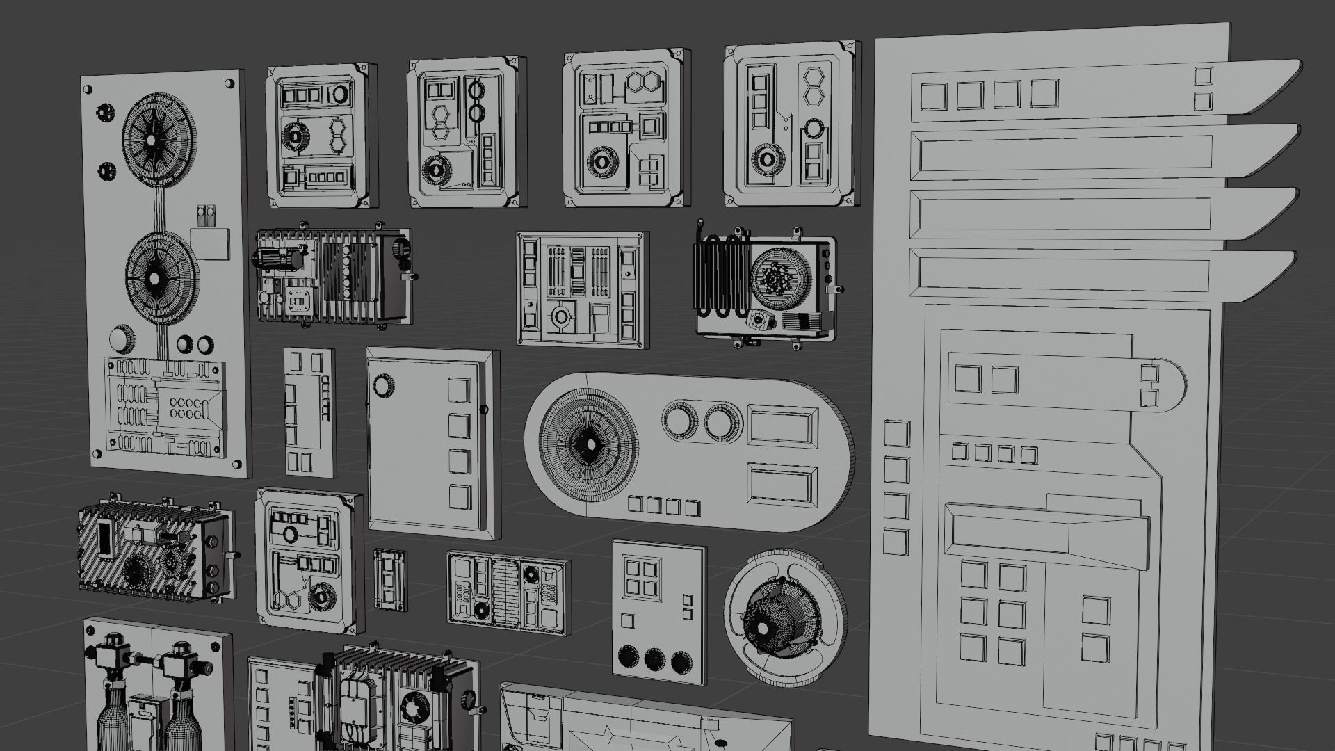 Star Wars Panels Pack 01 3D model_9
