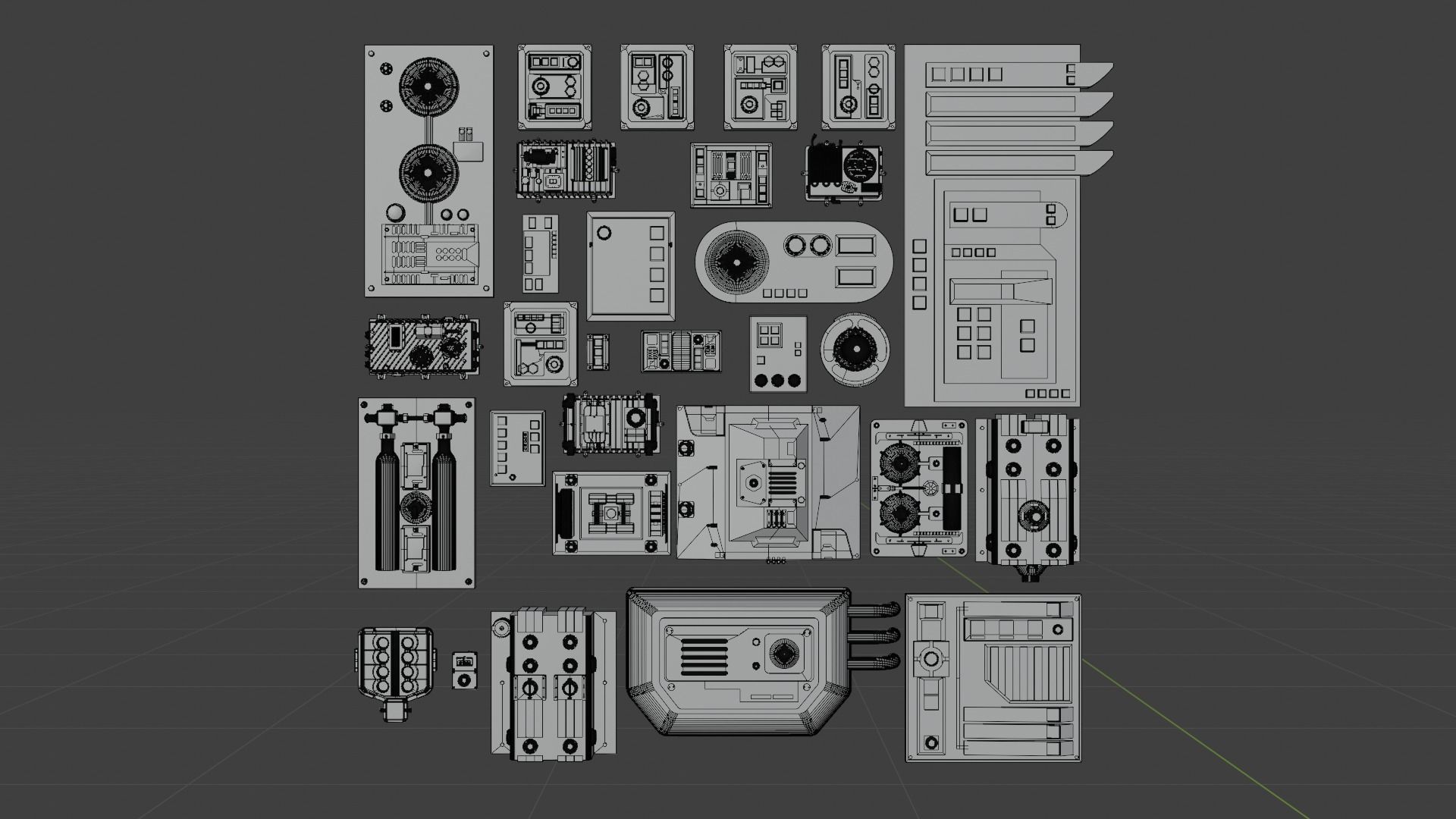 Star Wars Panels Pack 01 3D model_1
