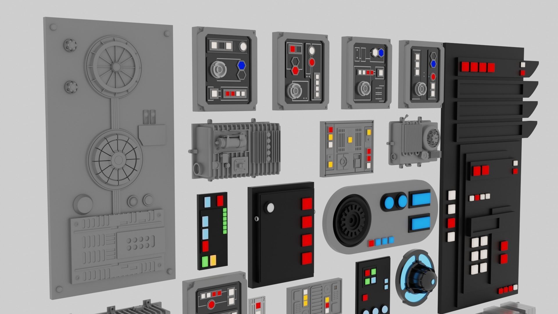 Star Wars Panels Pack 01 3D model_4