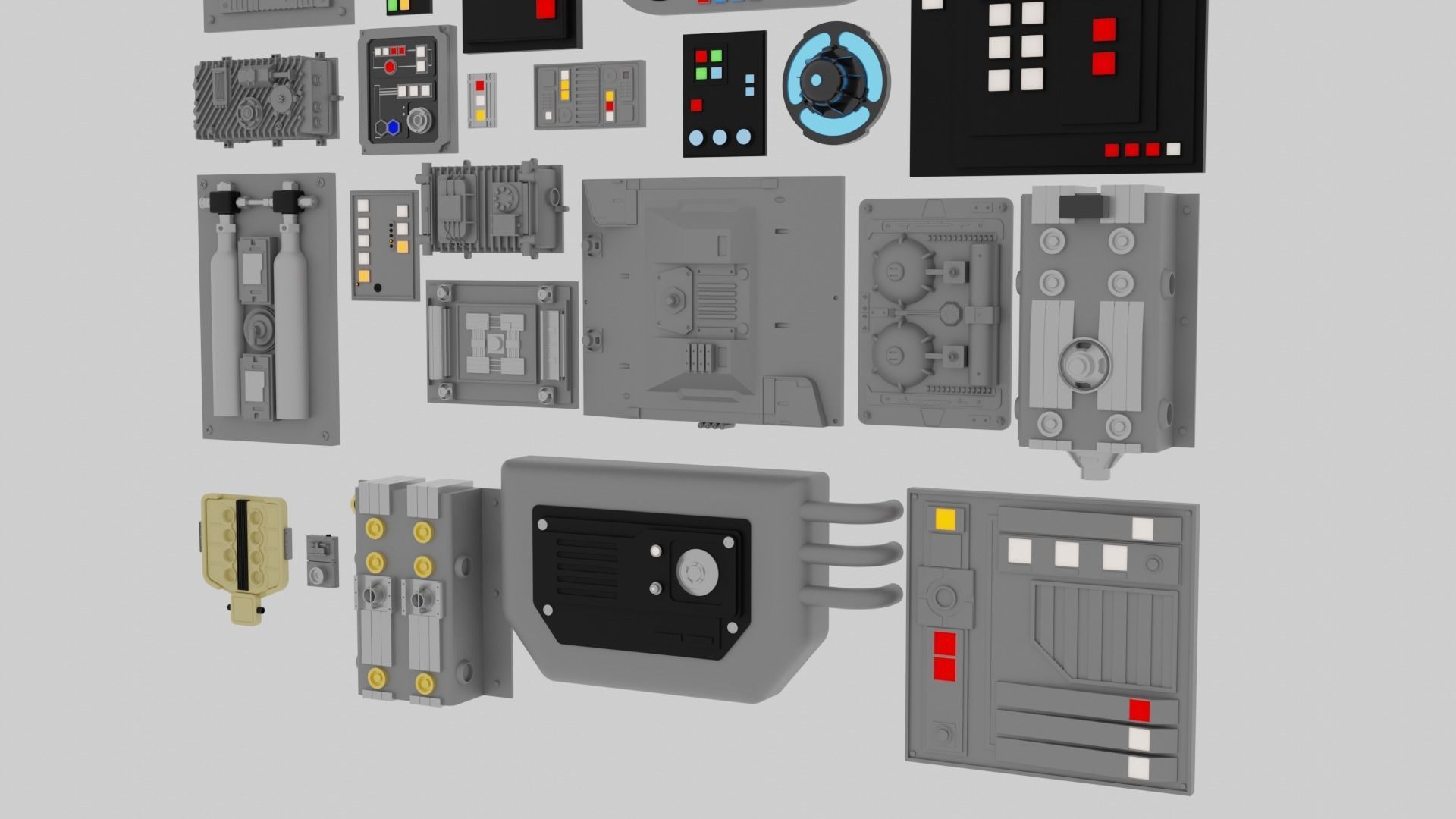 Star Wars Panels Pack 01 3D model_10