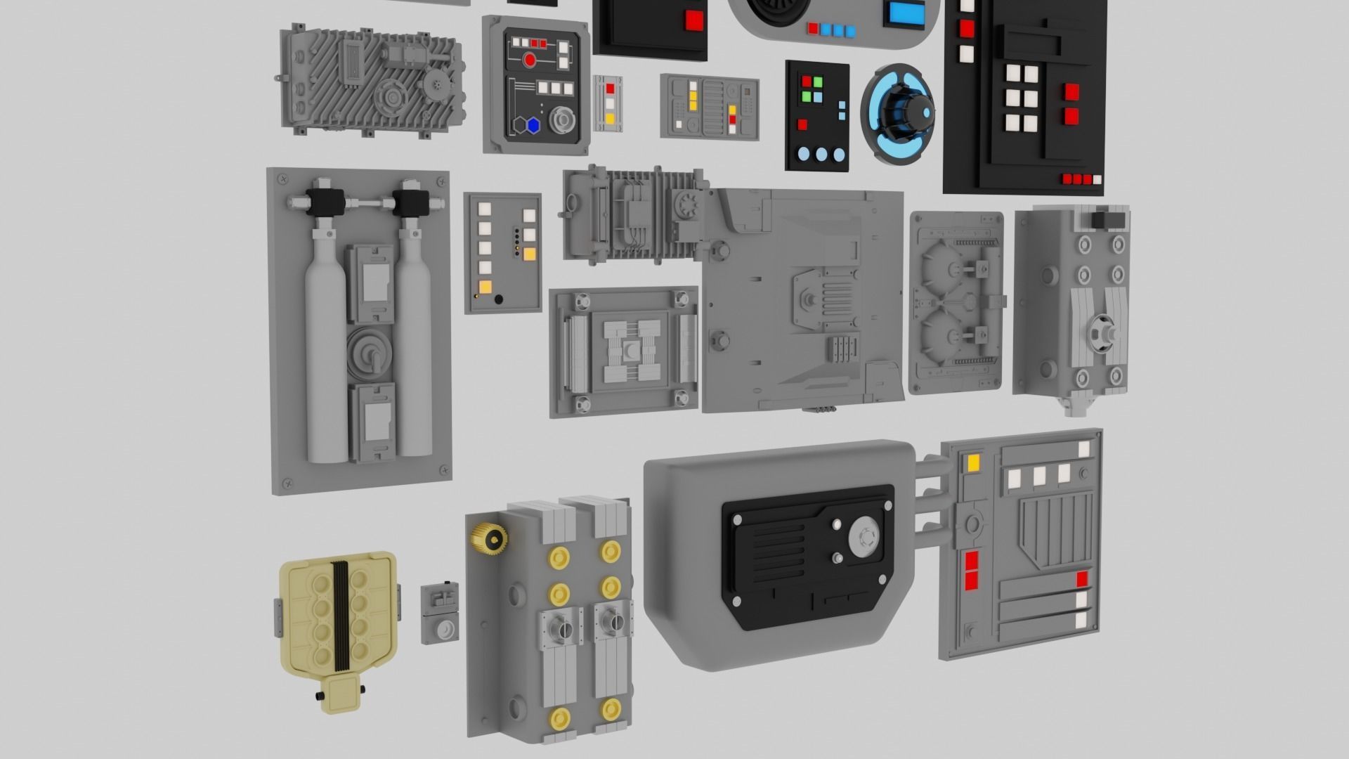 Star Wars Panels Pack 01 3D model_6
