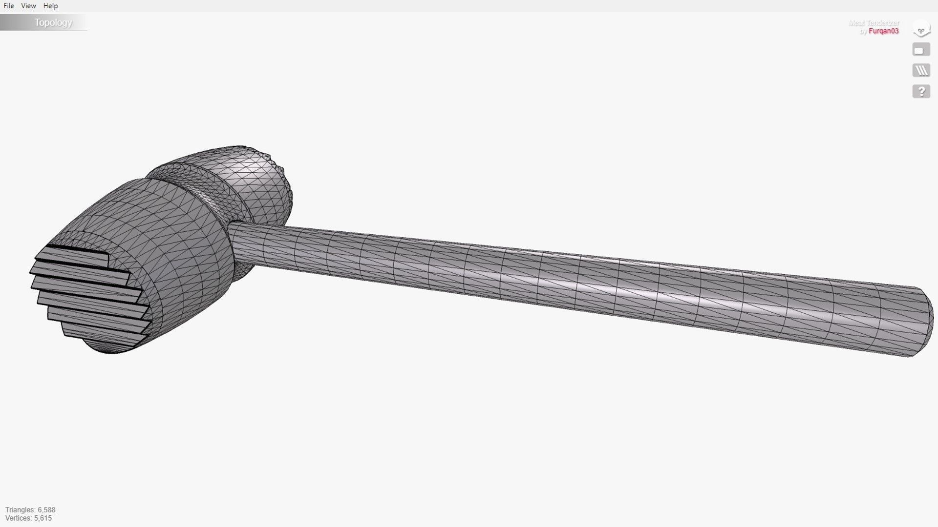 Meat Tenderizer 3D print model_3