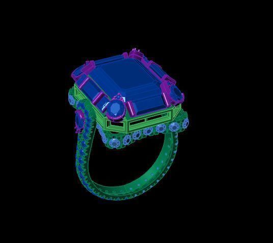 Rings 3D print model_2