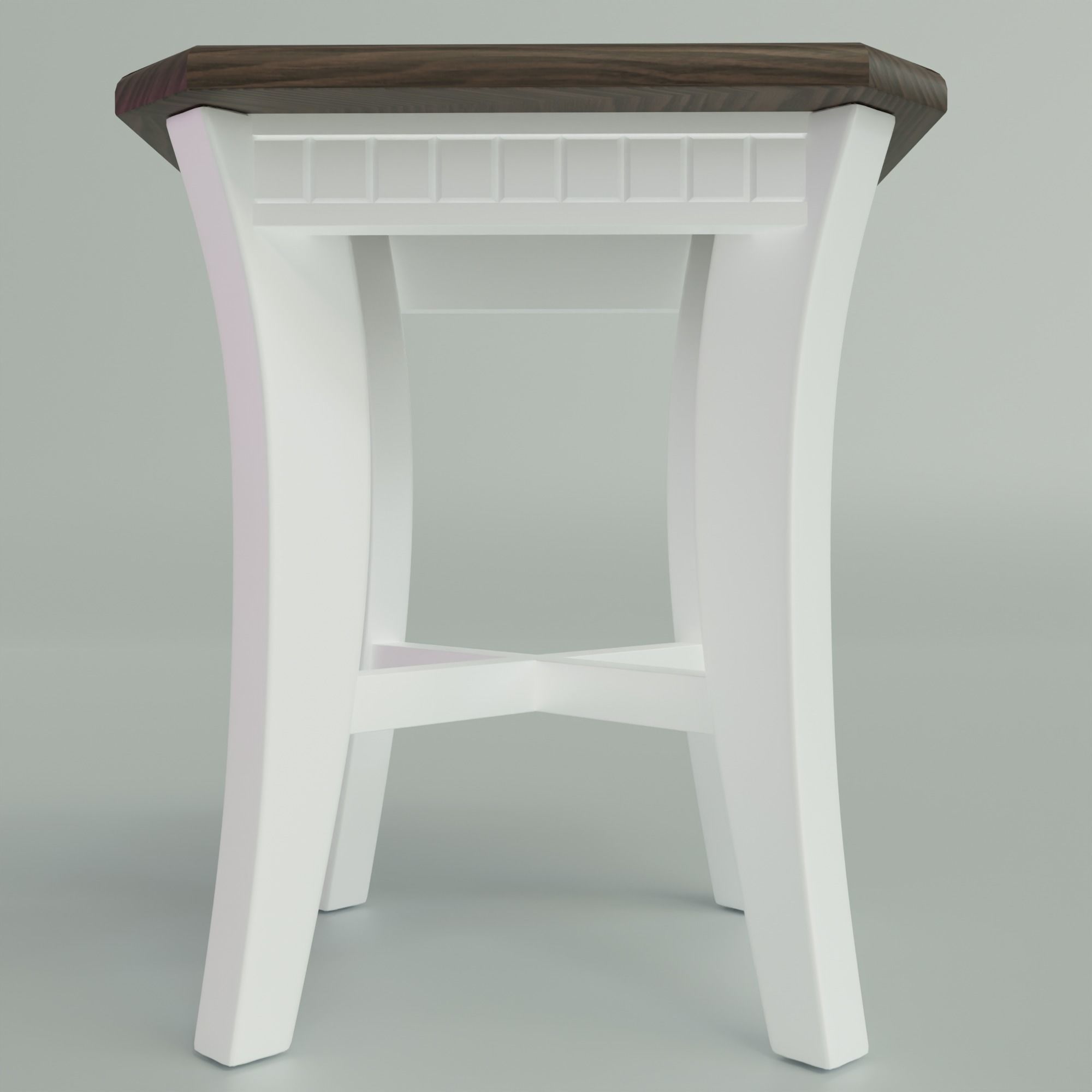 Stool classic Free 3D model_5