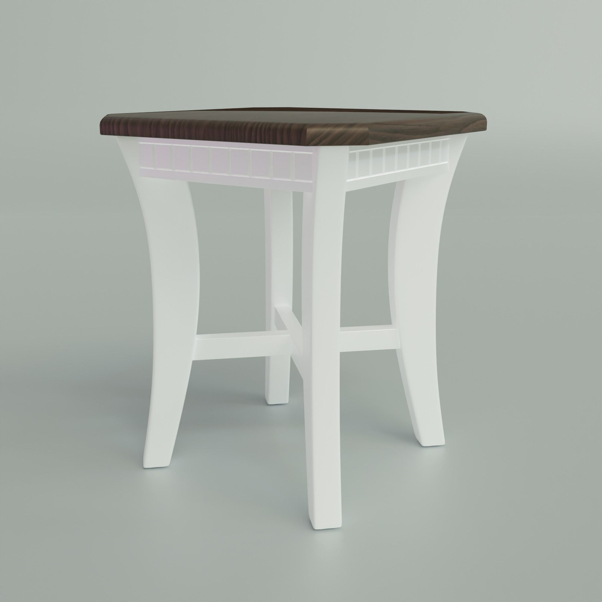 Stool classic Free 3D model_2