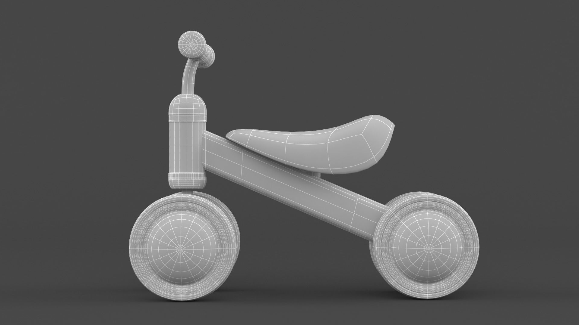 Baby Balance Bike 3D model_7