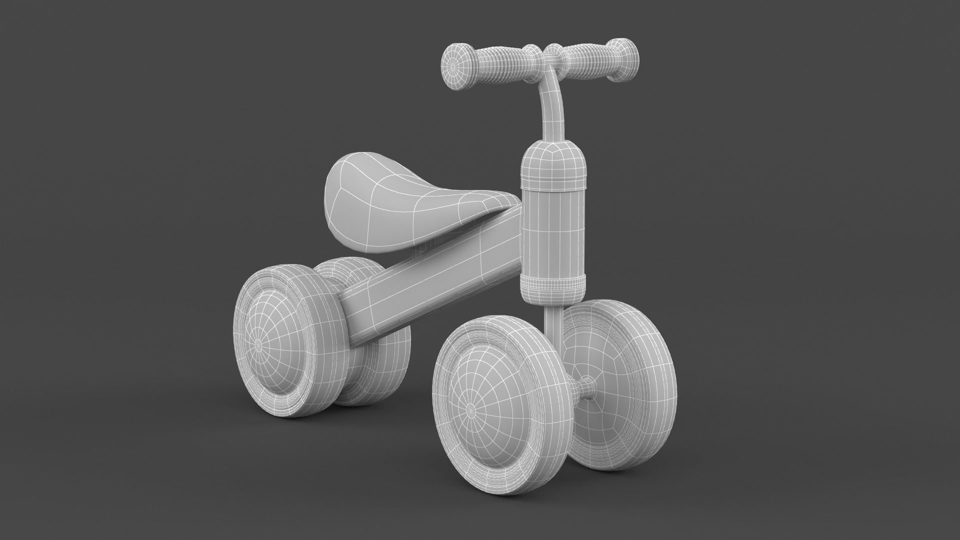 Baby Balance Bike 3D model_10
