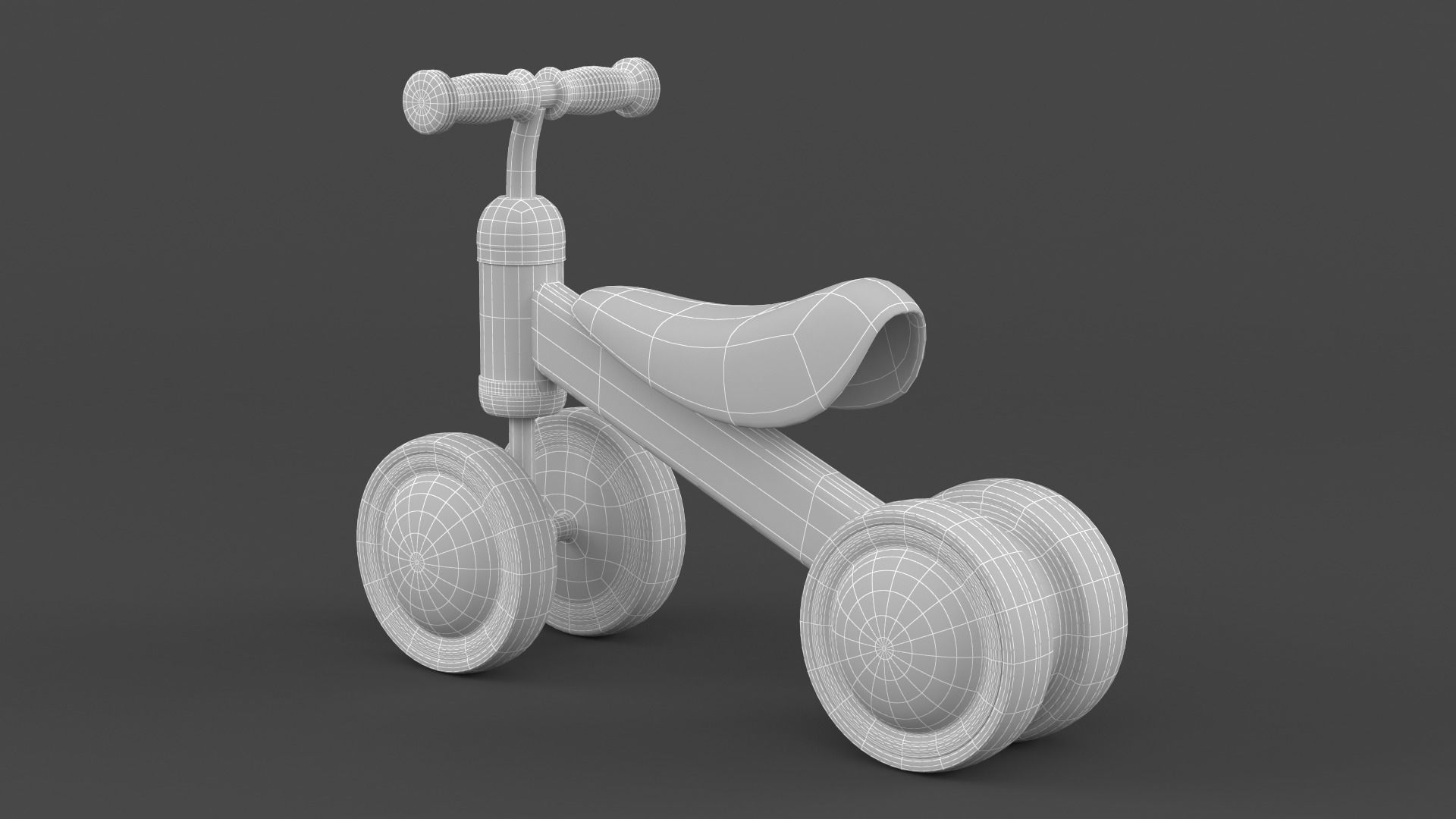 Baby Balance Bike 3D model_8