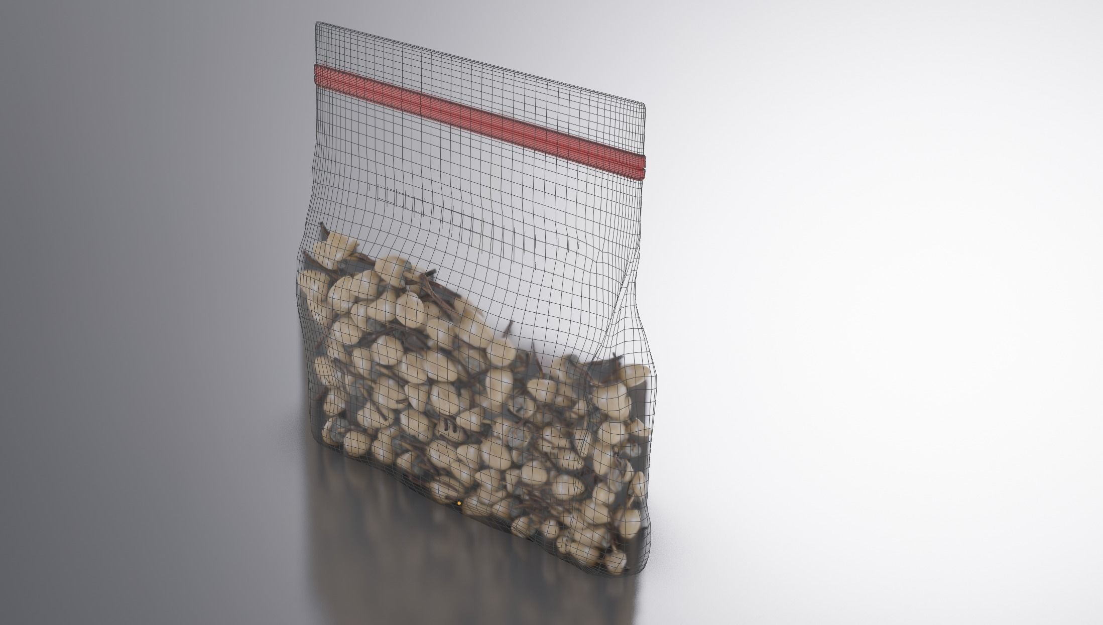 Magic Mushroom Bag Low-poly 3D model_7