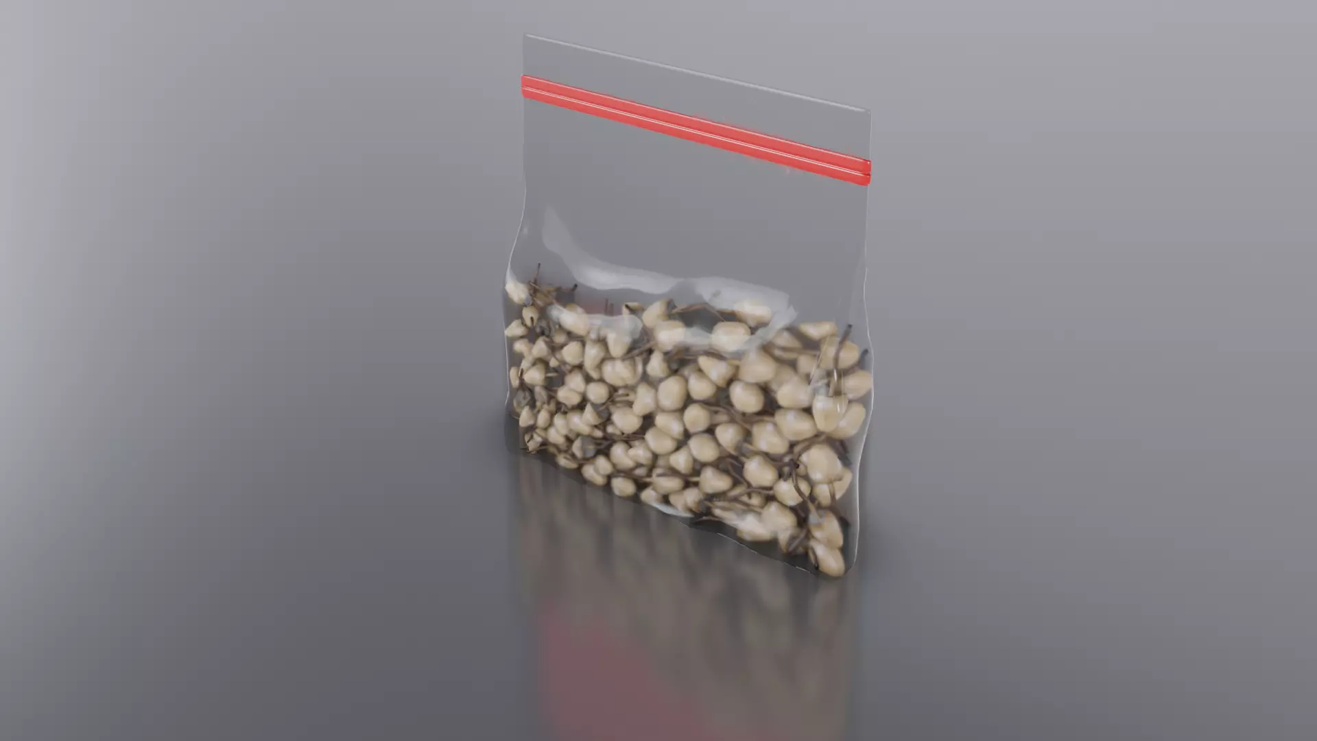 Magic Mushroom Bag Low-poly 3D model_0