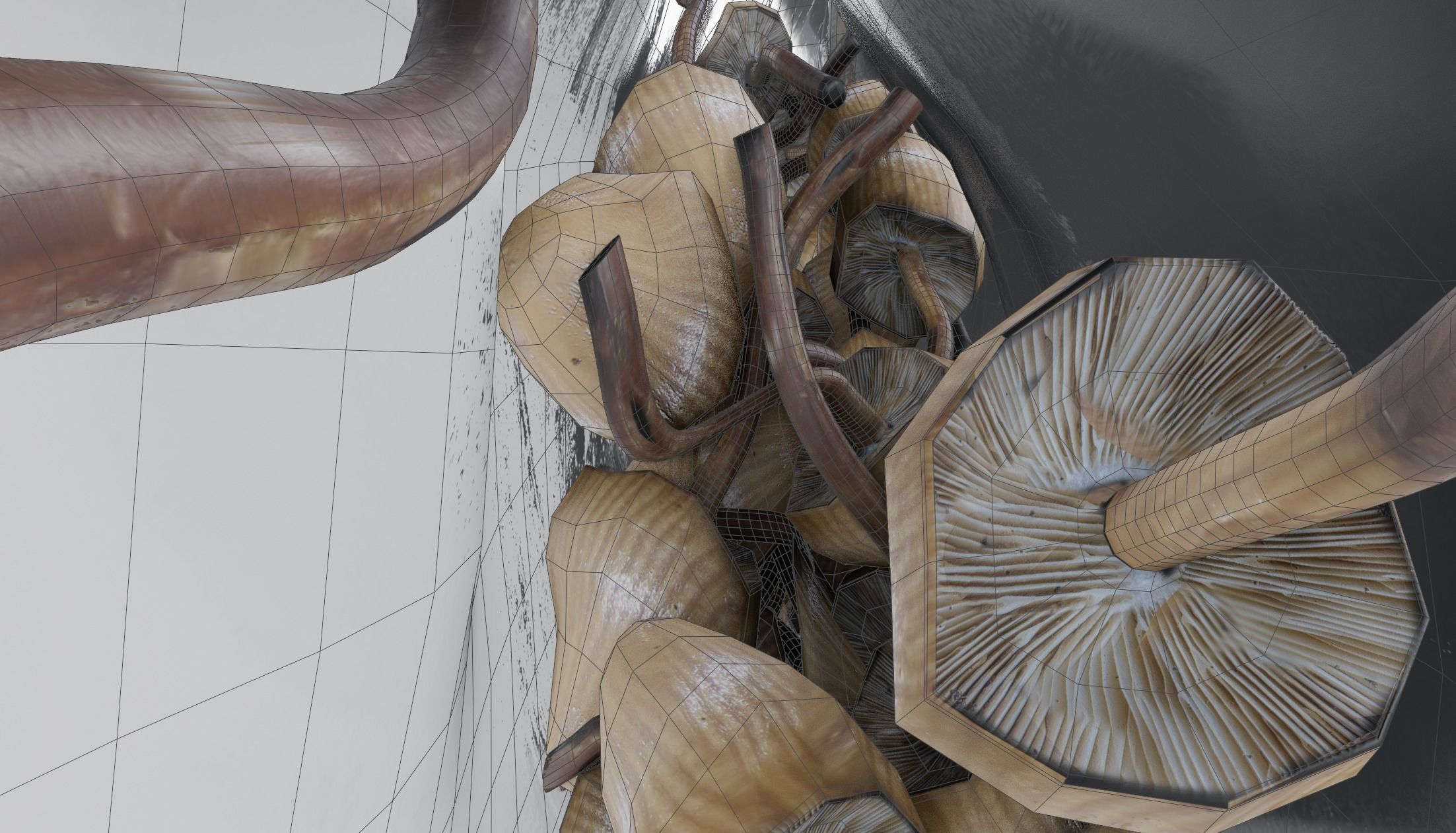 Magic Mushroom Bag Low-poly 3D model_3