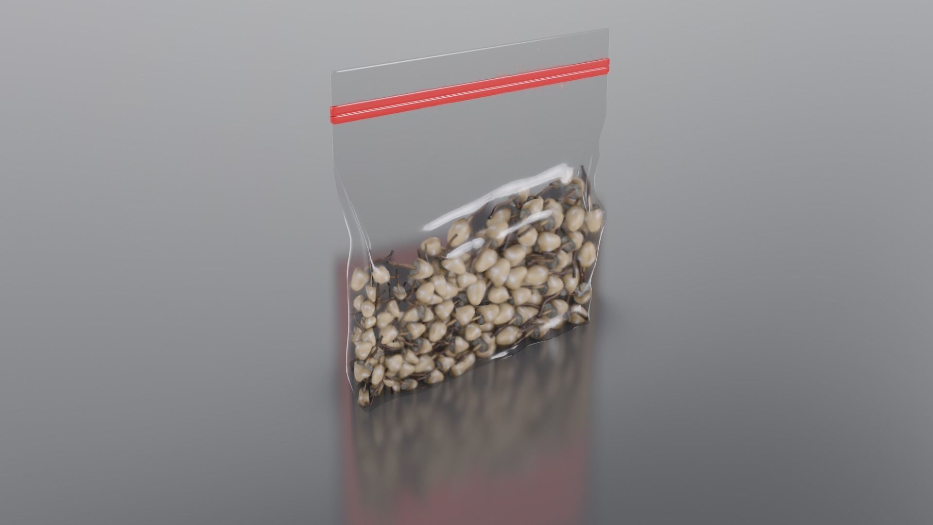 Magic Mushroom Bag Low-poly 3D model_2