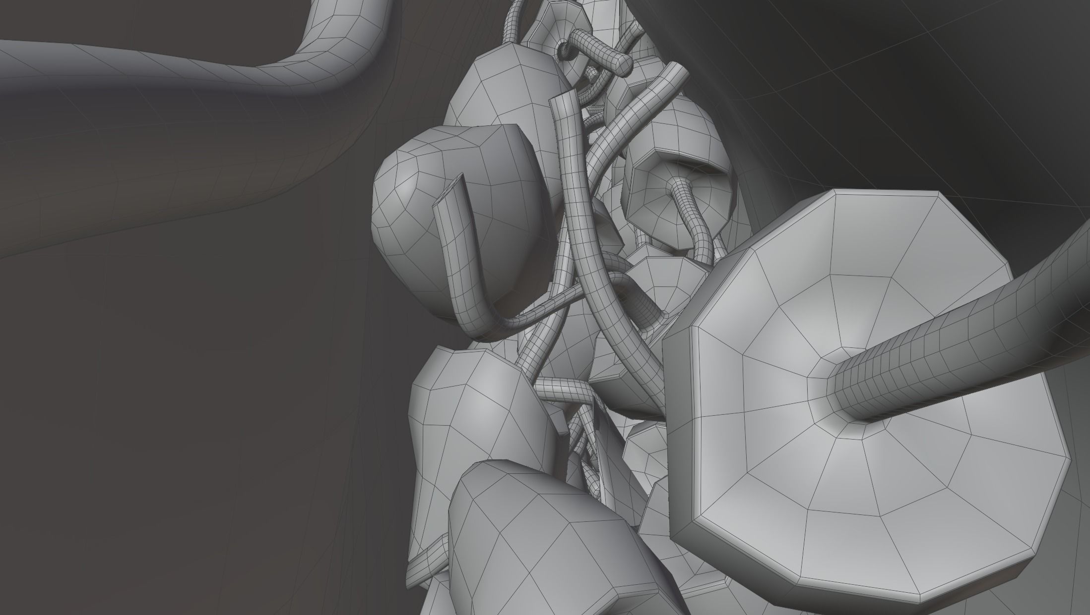 Magic Mushroom Bag Low-poly 3D model_4