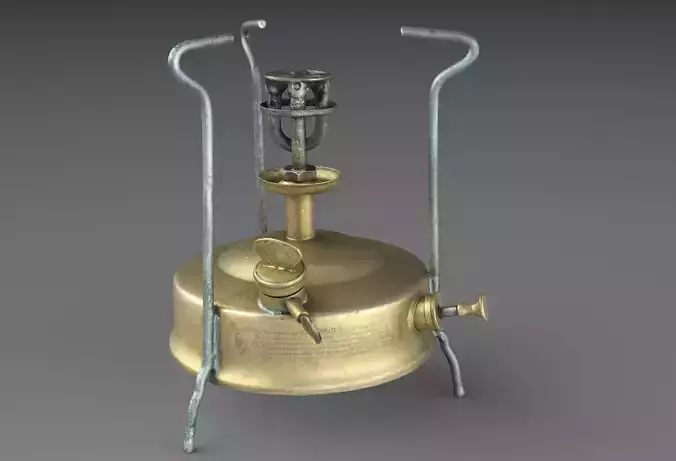 Camp Stove Primus Optimus Low-poly 3D model Camp Stove Primus Optimus Low-poly 3D model