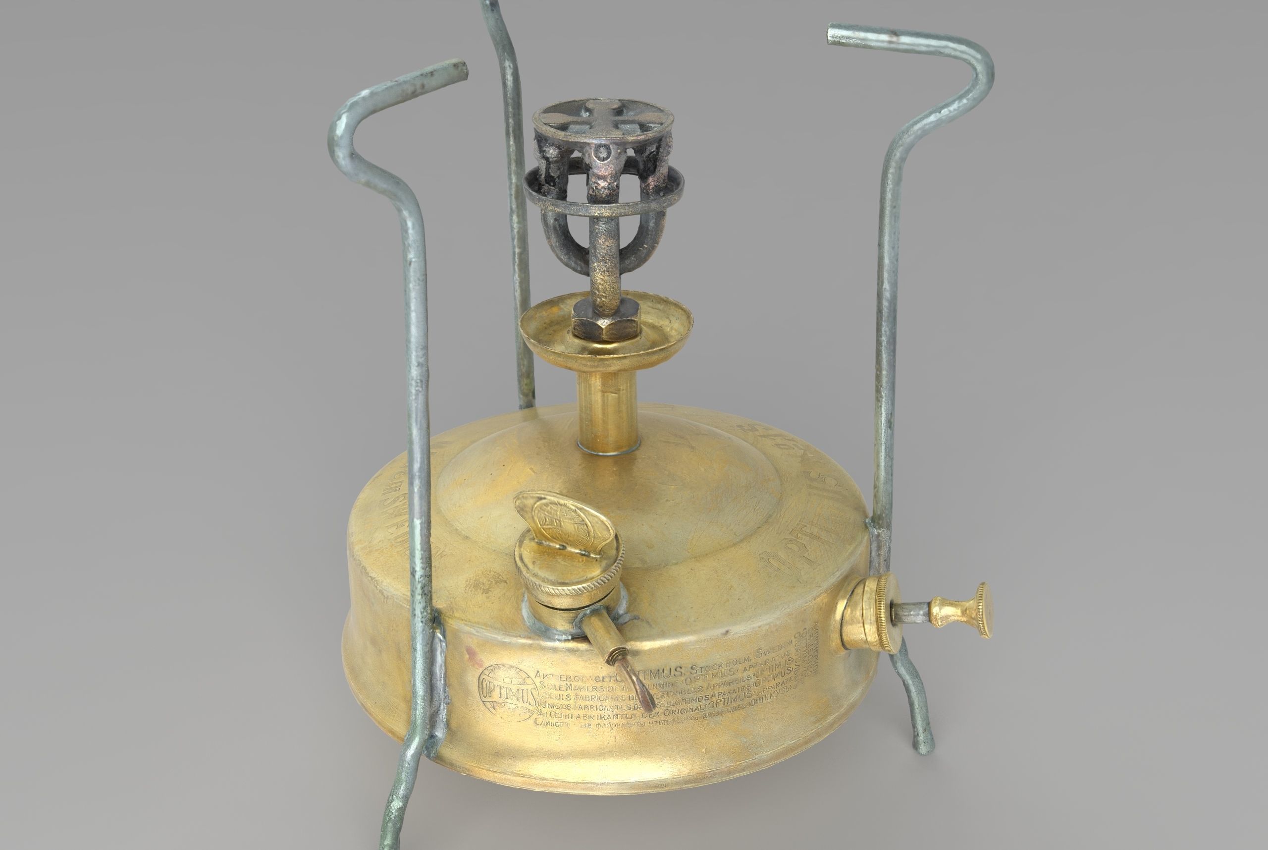 Camp Stove Primus Optimus Low-poly 3D model_4