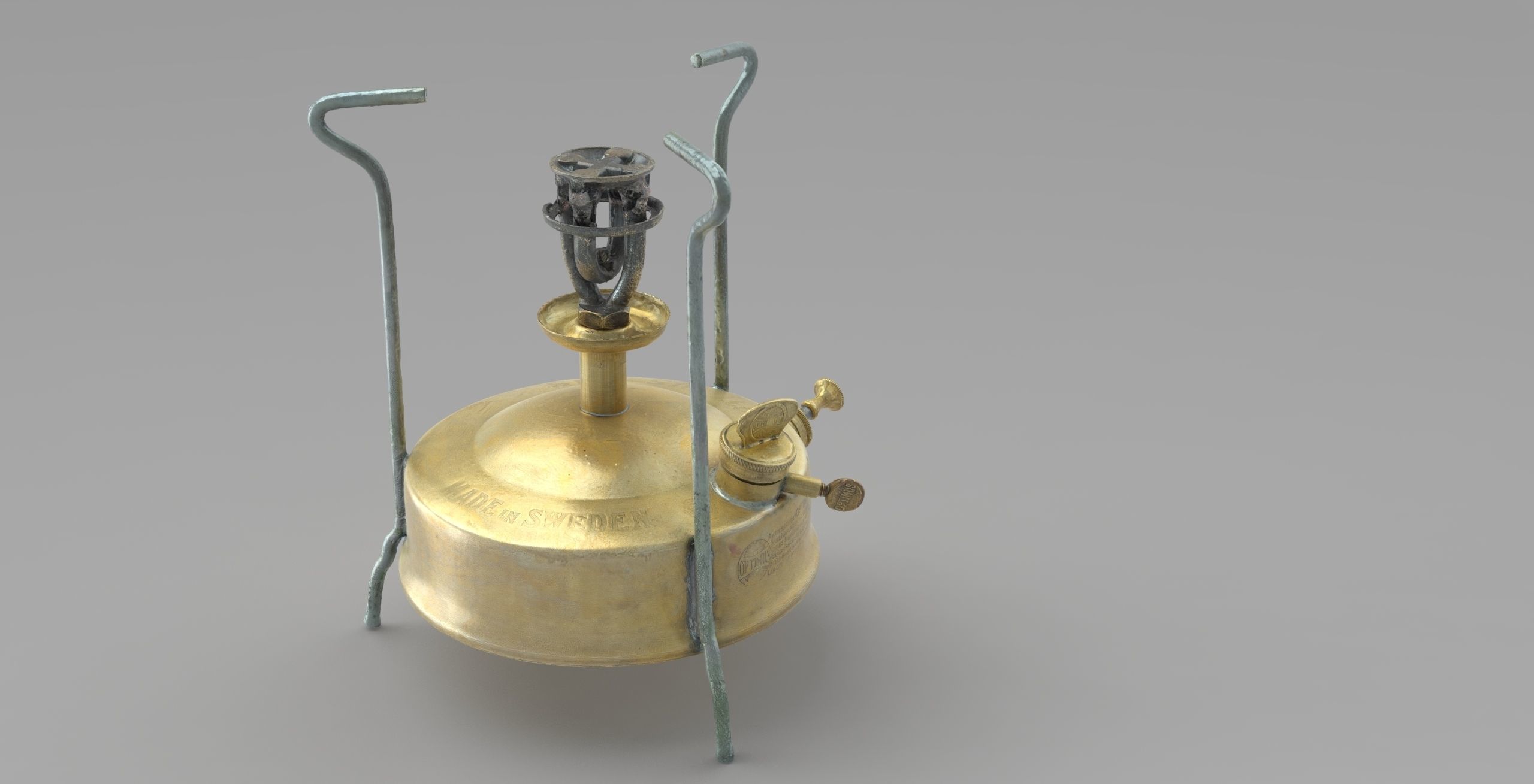 Camp Stove Primus Optimus Low-poly 3D model_5