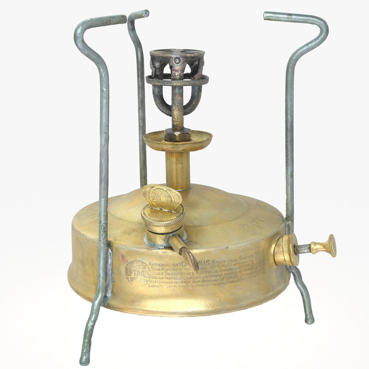 Camp Stove Primus Optimus Low-poly 3D model_2