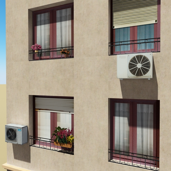 Building Collection 41-50 Low-poly 3D model_39