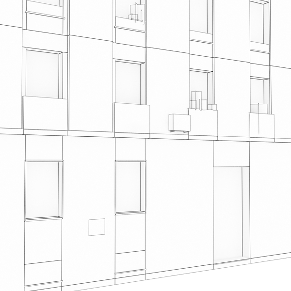 Building Collection 41-50 Low-poly 3D model_83