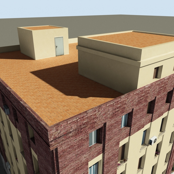 Building Collection 41-50 Low-poly 3D model_79