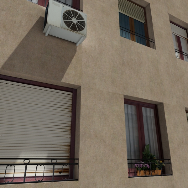 Building Collection 41-50 Low-poly 3D model_41