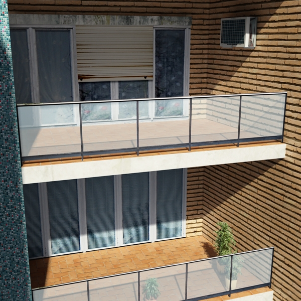 Building Collection 41-50 Low-poly 3D model_133