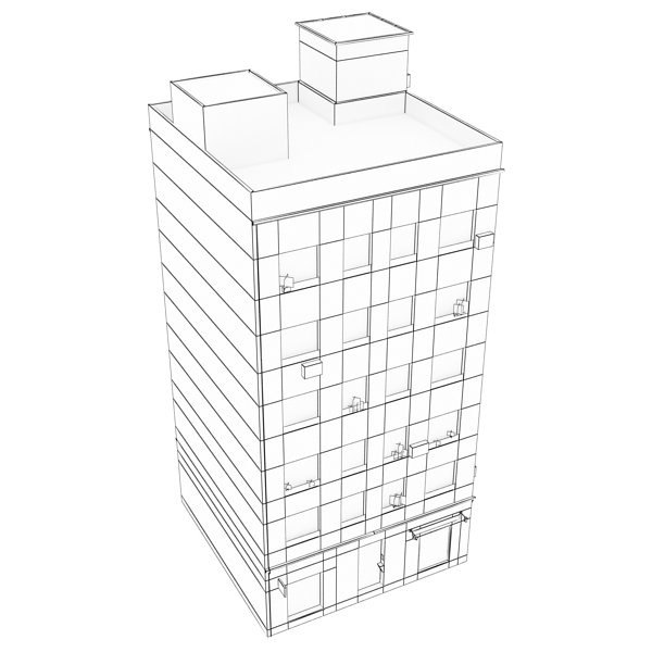 Building Collection 41-50 Low-poly 3D model_45