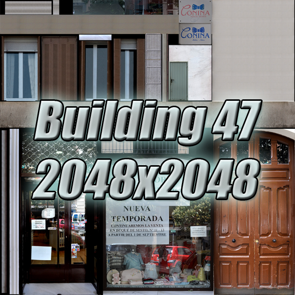 Building Collection 41-50 Low-poly 3D model_139