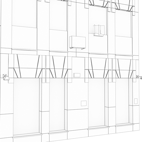 Building Collection 41-50 Low-poly 3D model_18