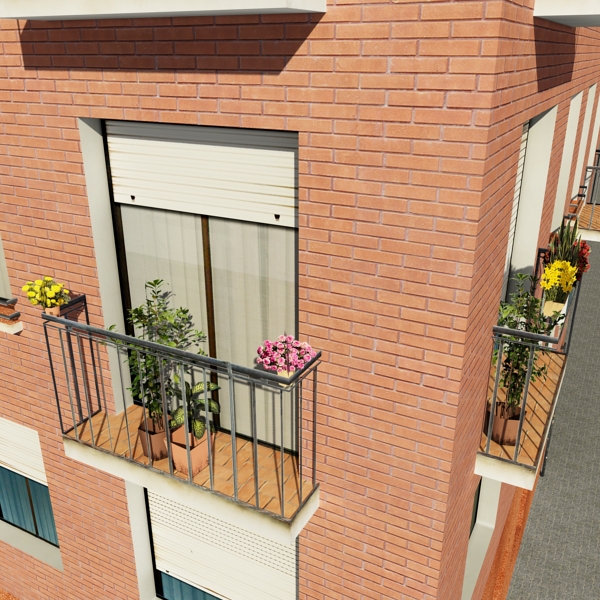 Building Collection 41-50 Low-poly 3D model_64