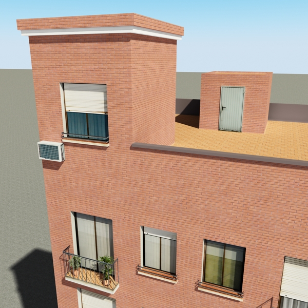 Building Collection 41-50 Low-poly 3D model_65