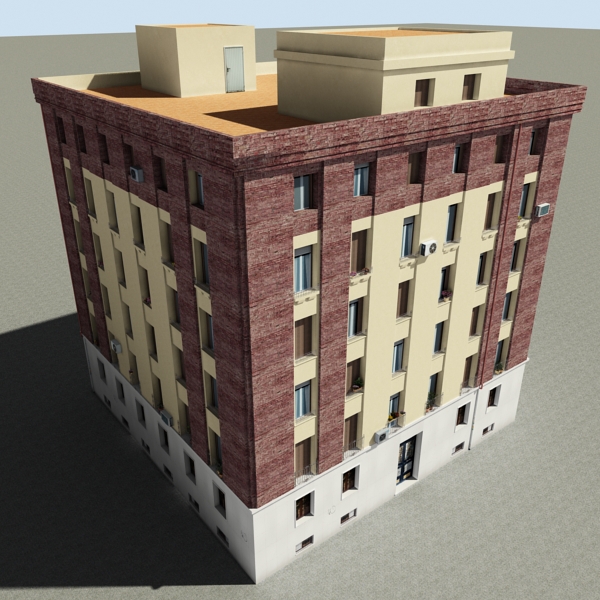Building Collection 41-50 Low-poly 3D model_75
