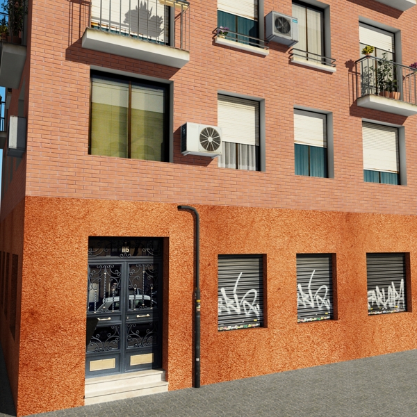 Building Collection 41-50 Low-poly 3D model_62